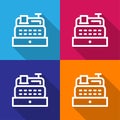 Cashier machine icon great for any use. Vector EPS10. Royalty Free Stock Photo