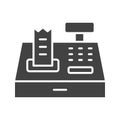 Cashier Machine icon vector image. Royalty Free Stock Photo