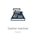 Cashier machine icon vector. Trendy flat cashier machine icon from payment collection isolated on white background. Vector Royalty Free Stock Photo