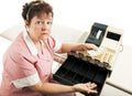 Cashier - Recession Royalty Free Stock Photo