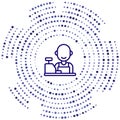 cashier vector icon. cashier editable stroke. cashier linear symbol for use on web and mobile apps, logo, print media. Thin line