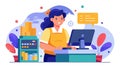 Cashiers are the friendly faces who handle transactions, ensure accurate payment processing, and offer helpful information to Royalty Free Stock Photo