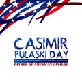 Casimir Pulaski Day Royalty Free Stock Photo