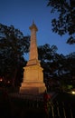 Casimir Pulaski monument at Monterey Square in historic Savannah Royalty Free Stock Photo