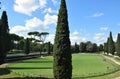 Casina dell`Orologio and Piazza di Siena in the Villa Borghese Park in Rome, Italy