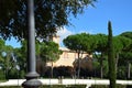 Casina dell`Orologio and Piazza di Siena in the Villa Borghese Park in Rome, Italy