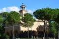 Casina dell`Orologio and Piazza di Siena in the Villa Borghese Park in Rome, Italy