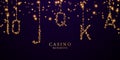 casino background design for banner gambling templates luxury vector illustration