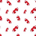 Casino background, red playing chips on a white background. Seamless pattern vector Royalty Free Stock Photo