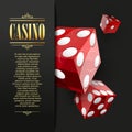 Casino background. Vector Poker illustration.