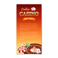 Casino background. Vertical banner, flyer Royalty Free Stock Photo