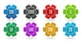 Casino betting chips Royalty Free Stock Photo