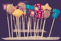 Casino cake pops Royalty Free Stock Photo