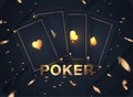 Casino card design collection-vintage style- elegant-poker-vip - Vector