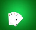 Casino Cards Background Green Texture