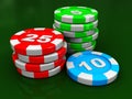 Casino chips Royalty Free Stock Photo