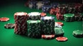 Casino chips and poker cards Royalty Free Stock Photo