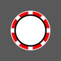 Casino chips. top view. vector poker chip. icon