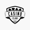 Casino club logo. Vector and illustration.