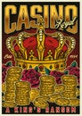 Casino colorful poster