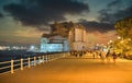 Casino Constanta by night, Romania.