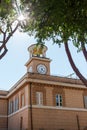 Casino dell` Orologio building in Villa Borghese Park in Rome, Italy