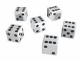 Casino dice 666666 Royalty Free Stock Photo