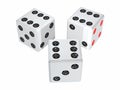 Casino dice 666 Royalty Free Stock Photo