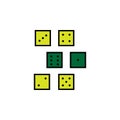 Casino, dices. Element of Casino icon for mobile concept and web apps. Detailed Casino, dices can be used for web and mobile Royalty Free Stock Photo