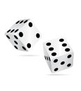 Casino dices icon ll. Royalty Free Stock Photo