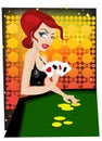 Casino girl Royalty Free Stock Photo