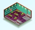 Casino Hall Isometric Interior