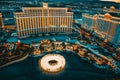 Casino, hotel and resort-Bellagio. Las Vegas Royalty Free Stock Photo