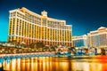 Casino, hotel and resort-Bellagio. Las Vegas Royalty Free Stock Photo