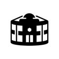 Black solid icon for Casino, gambling house and entertainment