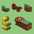 Casino icons set