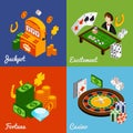 Casino Isometric Set