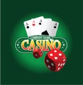 Casino Logo Design Concept Royalty Free Stock Photo