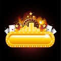 Casino neon sign Royalty Free Stock Photo