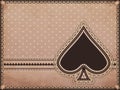 Casino old background with spades poker element