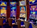 Slot Machines in the Casino onboard cruise ship