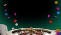 Casino Online, Poker Cards ,roulette,casino chips,Casino Gambling Banner Backdrop Graphic Creative minimal Concept