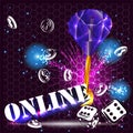 Casino Party Vector Royalty Free Stock Photo