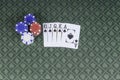 Casino poker background with room for text Royalty Free Stock Photo