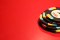 Casino Poker Chips Royalty Free Stock Photo