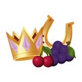 casino poker golden crown horseshoe cherry grapes