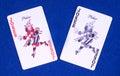 Casino poker joker cards Royalty Free Stock Photo