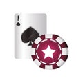 casino poker spade card chip game gambling Royalty Free Stock Photo