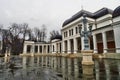 The Casino in the rain in Cluj Napoca, Romania