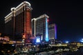 Casino resorts in cotai strip macao macau china at night